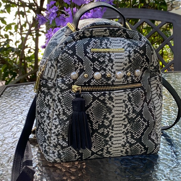 steve madden snakeskin backpack